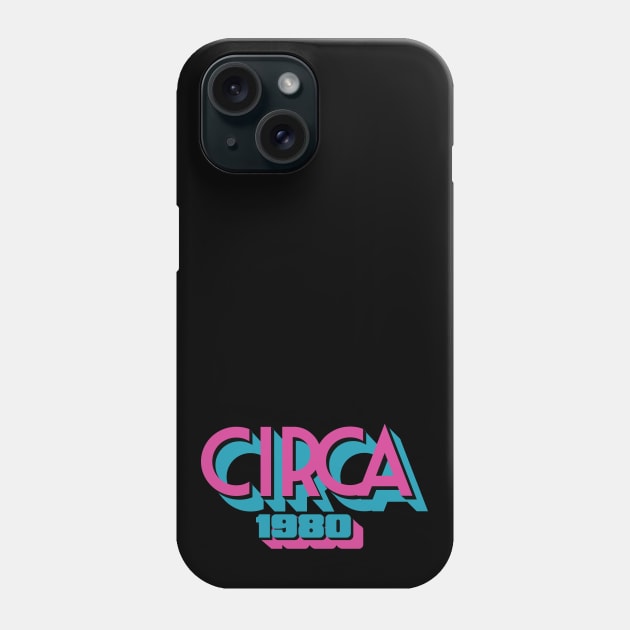 Circa 1980 Logo Phone Case by miggs