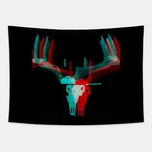 Trippy animal skull Tapestry