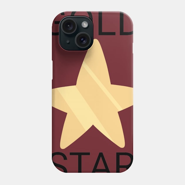 Gold Star Phone Case by StormiMakesMerch