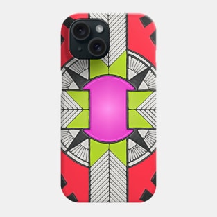 Hot pink circle the center of the world Phone Case