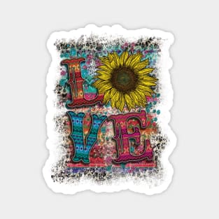 Love Aztec sunflower Magnet