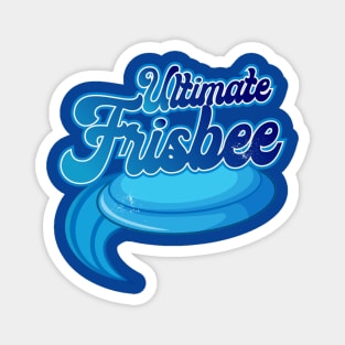 Ultimate Frisbee Blue Disc Magnet