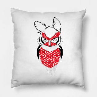 Owl design tattoo Pillow