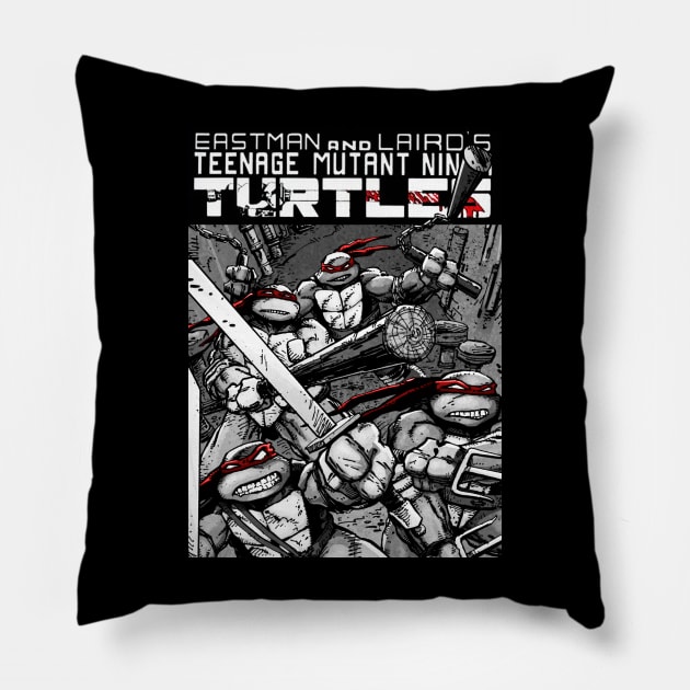 Eastman and Laird's Turtles Pillow by PopArtCult