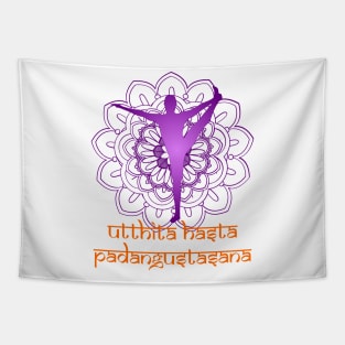 Utthiita Hasta Padgustasana Yoga Pose Tapestry