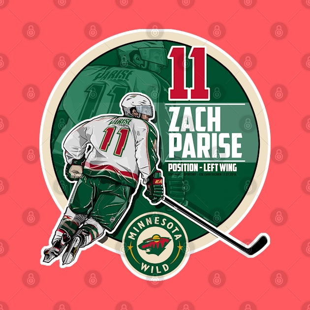 Zach Parise - Minnesota Wild by EvanDeCiren