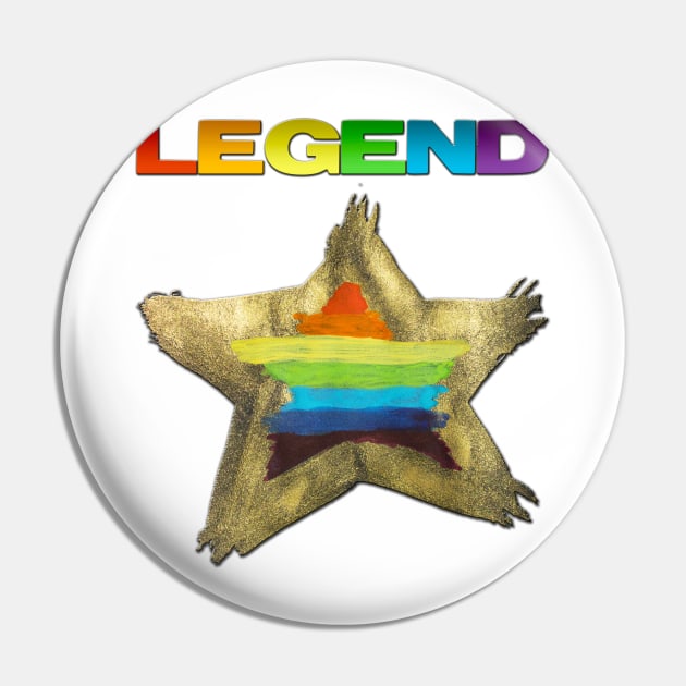 GOLDEN star LEGEND Pin by nastiaart