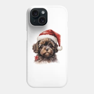 Poodle Dog Christmas New Year Phone Case