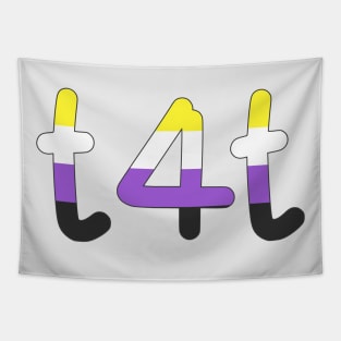 t4t (Nonbinary Pride Colors) Tapestry