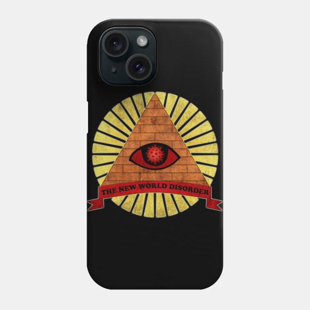 Covid-19; The New World (dis)Order Phone Case by Mr.FansArt