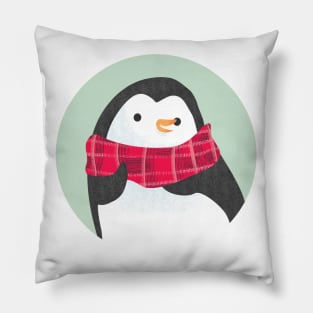 Penguin with Scarf Pillow