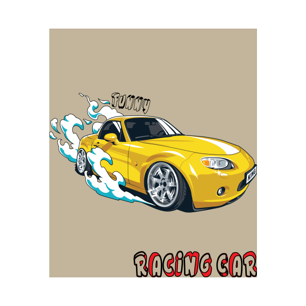 Racing car by Creative Design for t-shirt