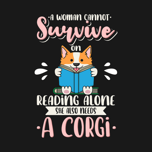 Reading Corgi Mom by dilger