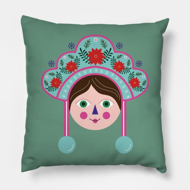 Merry Christmas funny gift present holiday season winter december Pillow by sugarcloudlb-studio