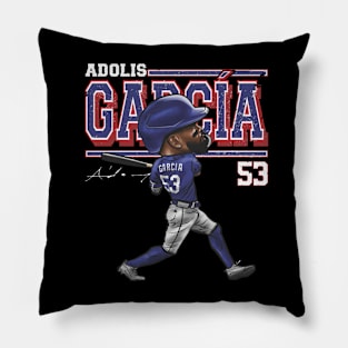 Adolis Garcia Texas Cartoon Pillow