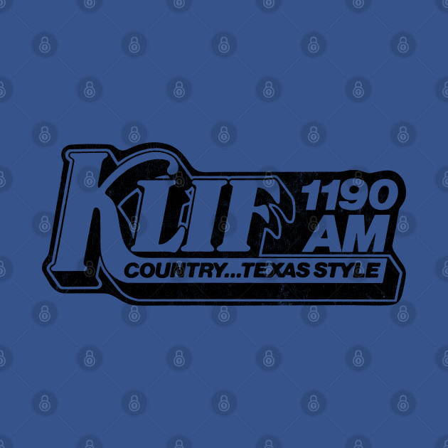 KLIF 1190 AM Country Texas Style / Vintage Faded-Style Radio Station - Radio - T-Shirt