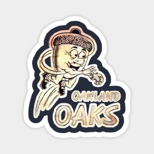 Oakland Oaks Baseball Magnet