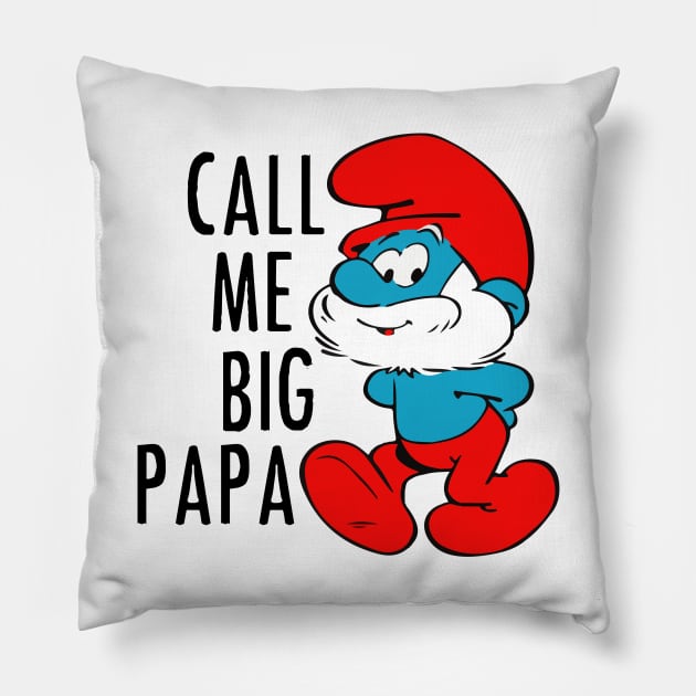 Papa Smurf Pillow by mariansar