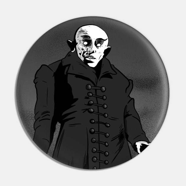 Nosferatu Pin by Black Snow Comics