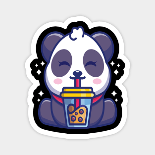 Kawaii Cute Anime Panda Otaku Japanese Bubble Boba Tea Magnet