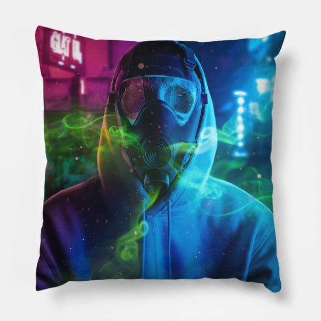 Contamination Pillow by Ergen Art