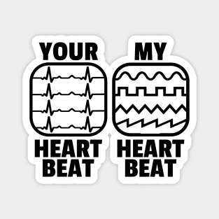 Funny Analog Synthesizer Heartbeat Waveforms ADSR Magnet