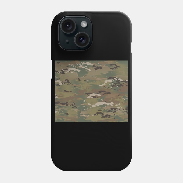 Support Our Troops Solidarity Operational Camoflauge Patch Square Phone Case by aaallsmiles