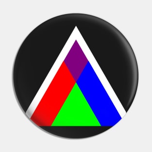 Triangle of Light and Colour Pin