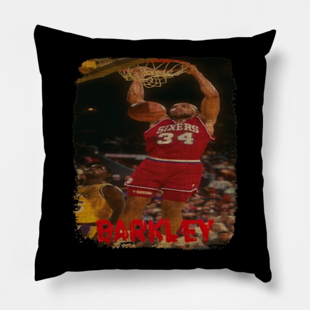 Charles Barkley Vintage Pillow by CAH BLUSUKAN