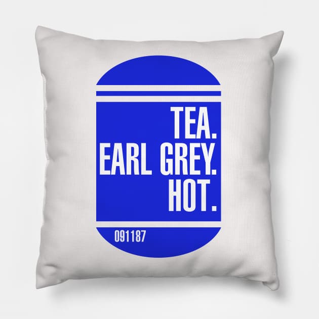 Earl Grey Pillow by PopCultureShirts