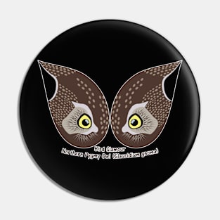 Northern Pygmy Owl Eyes Pin