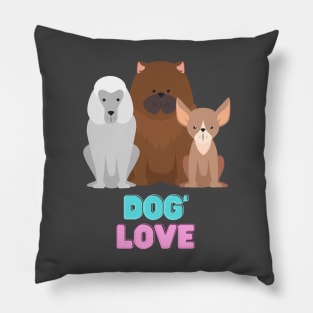 Love dog my family Pillow