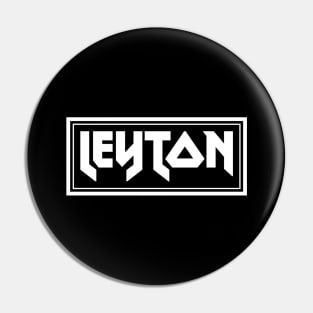 IRON TEXT || LEYTON WHITE BOX Pin