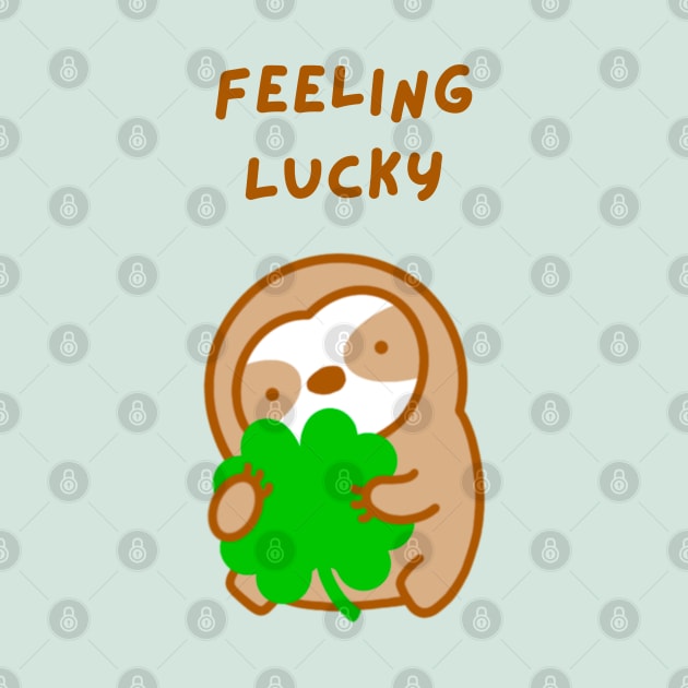 Feeling Lucky Clover Sloth by theslothinme