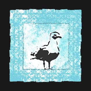 seagull in blue T-Shirt