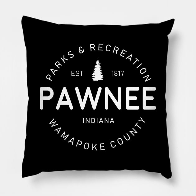 parks and recreation Pawnee Pillow by sunima