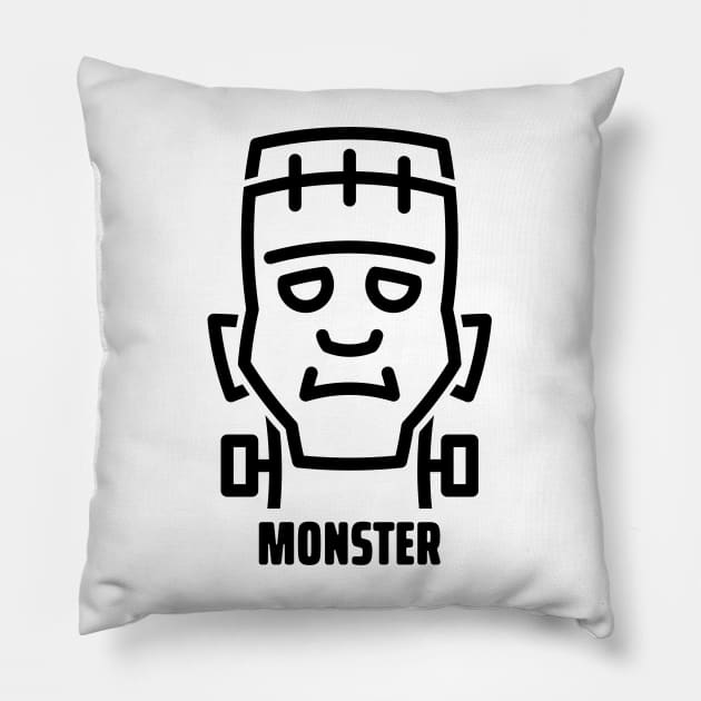 The Monster - 1 Pillow by NeverDrewBefore