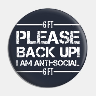 Social Distancing T-Shirt Quarintine Anti Social Introvert Pin