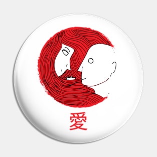 Love is Red Pin