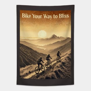 Bike Your Way to Bliss Tapestry