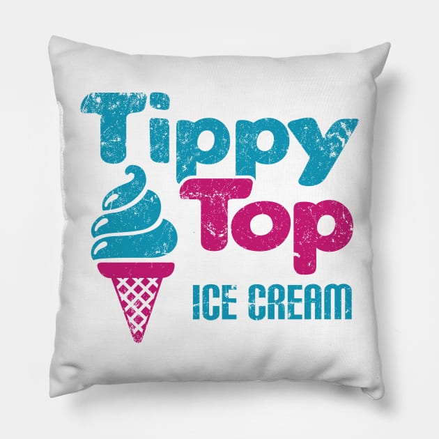 Tippy Top Ice Cream Pillow by MindsparkCreative