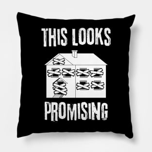 Abandoned Building - Funny Urban Explorer Pillow