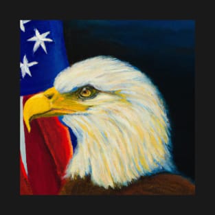 American Flag and Bald Eagle T-Shirt