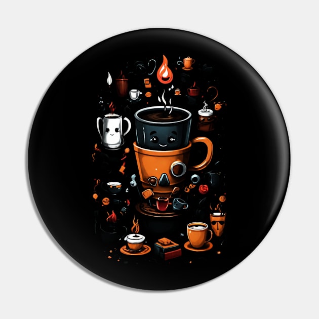 COFFEE LOVERS Pin by HENZIK