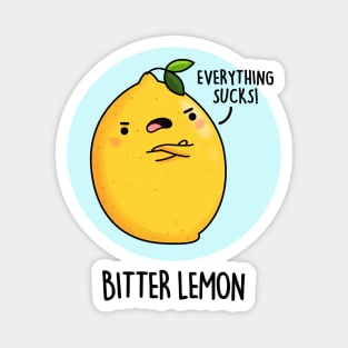 Bitter Lemon Fruit Food Pun Magnet