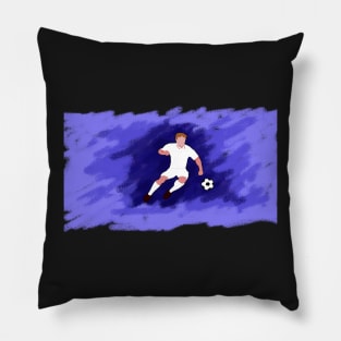 Soccer Blue Pillow