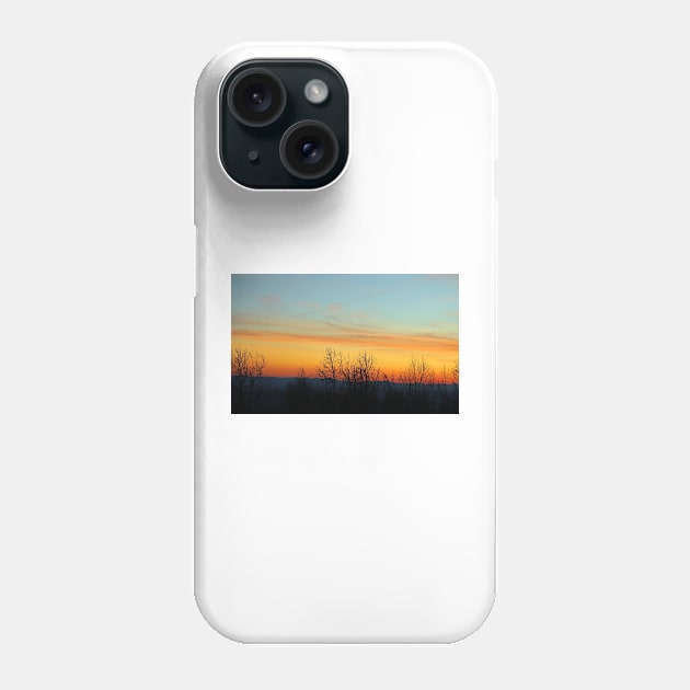 North Carolina Mountain Sunset Phone Case by Cynthia48