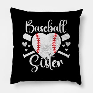 Baseball Sister Toddler Baby Baseball Player Pillow