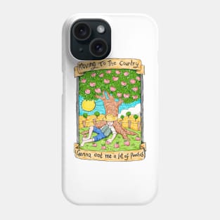 Moving to the Country - Peaches - Illustrated Lyrics Phone Case