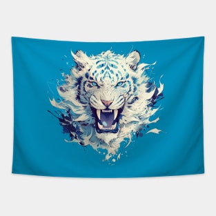 white tiger Tapestry